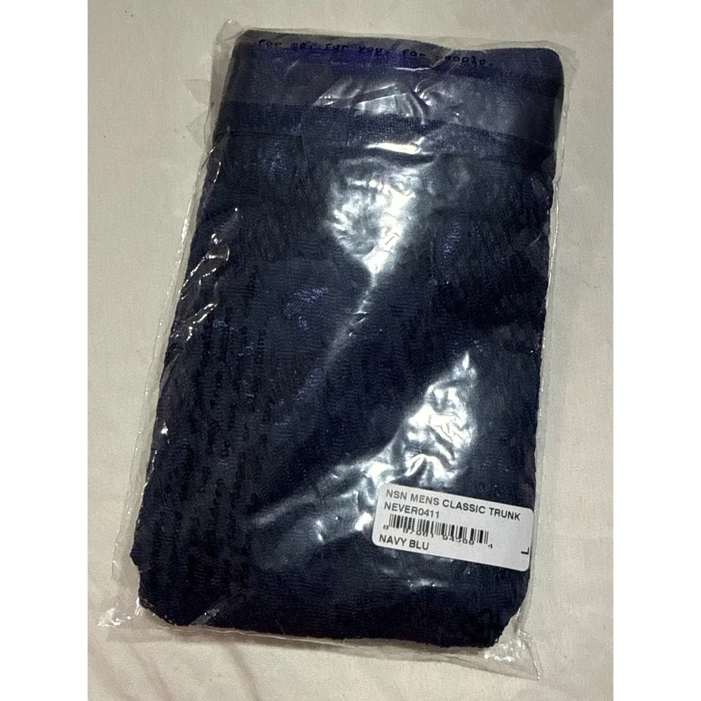 Cosabella Never Say Never Form Classic Trunk Navy Blue Lace Boxer Brief Men L
